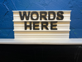Changeable Letter Sign