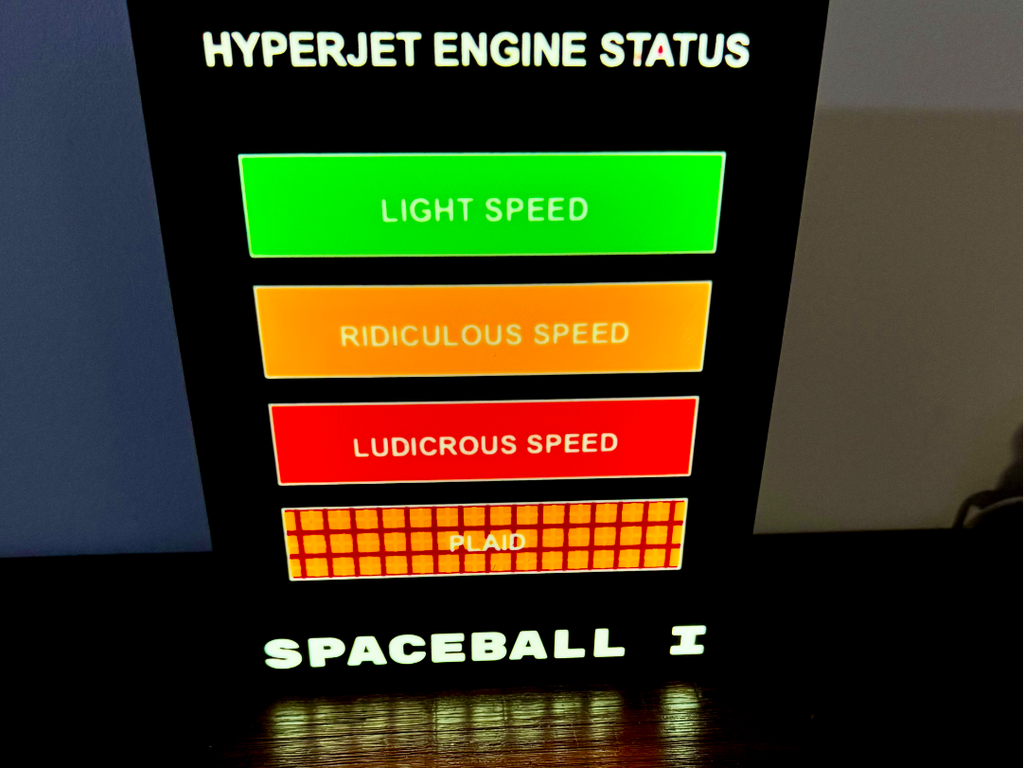 Spaceball One: Hyperjet - Ludicrous to Plaid