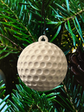 Christmas ornament golf ball bauble