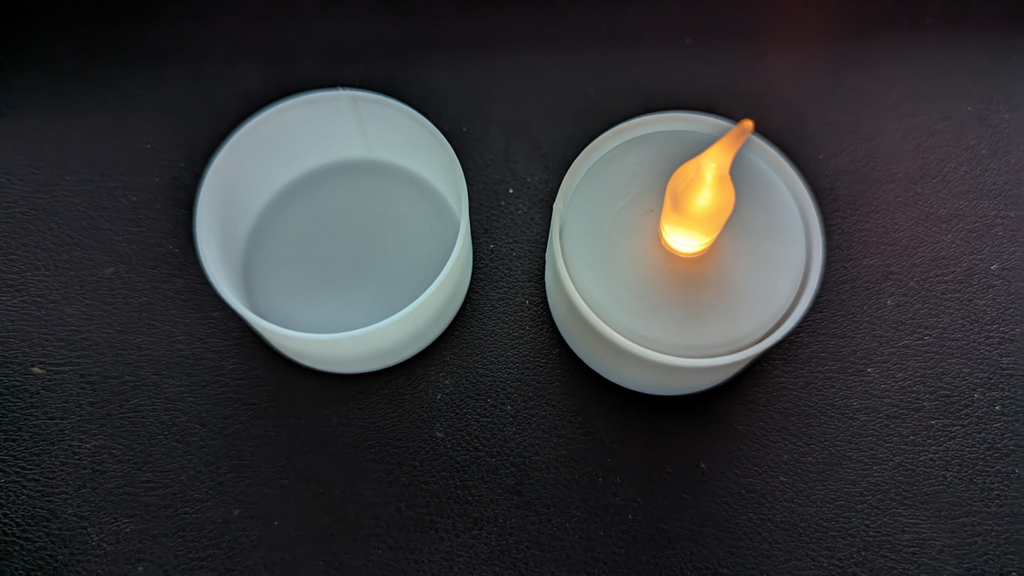 simple LED candle holder for crafting