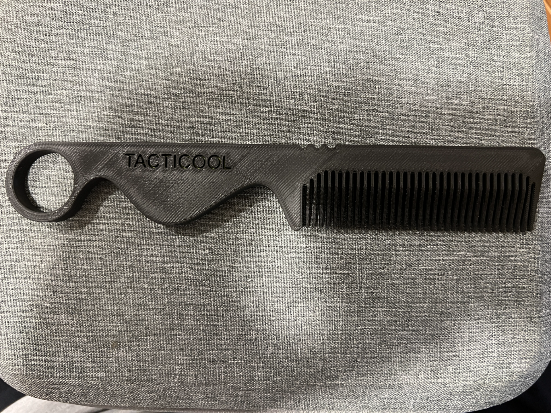 Tactical beard comb