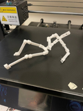 Print in place articulating figure armature