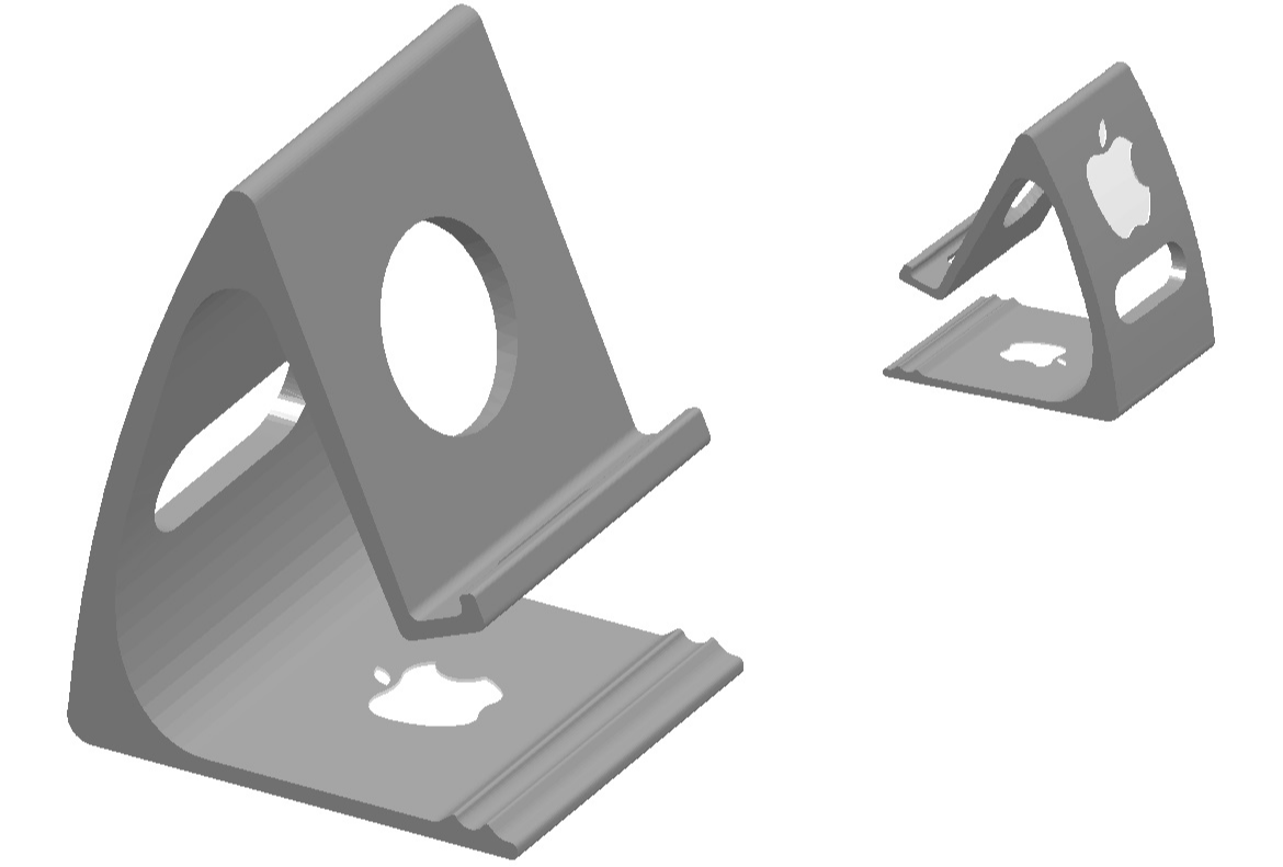 Ipad stand - added logo