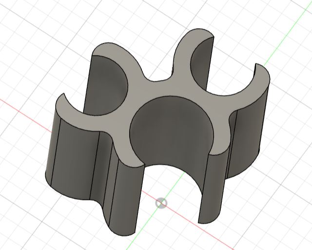 Bambu Lab AMS Cable Clip for two PTFE tubes
