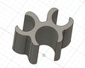Bambu Lab AMS Cable Clip for two PTFE tubes