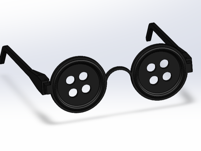 Coraline Button Glassess