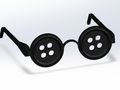 Coraline Button Glassess