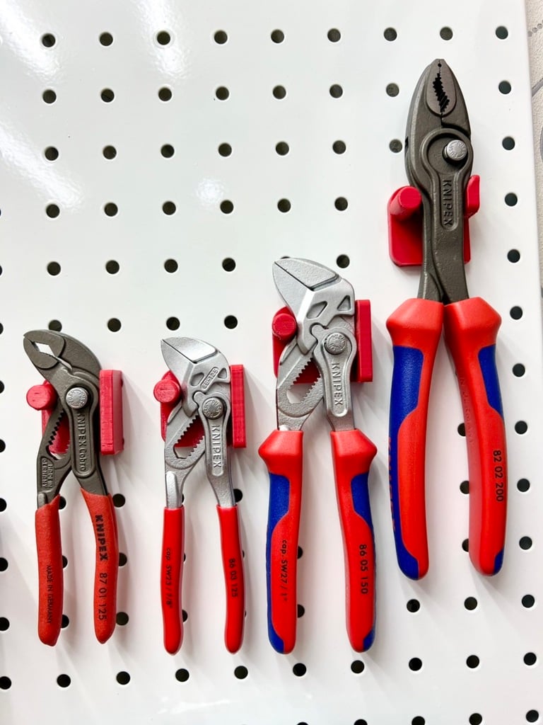 Knipex Pliers, Knipex Cobra Holder for Pegboard