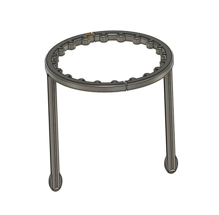 Plant support pile frame
