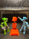 Articulated mini 13 statue multi color