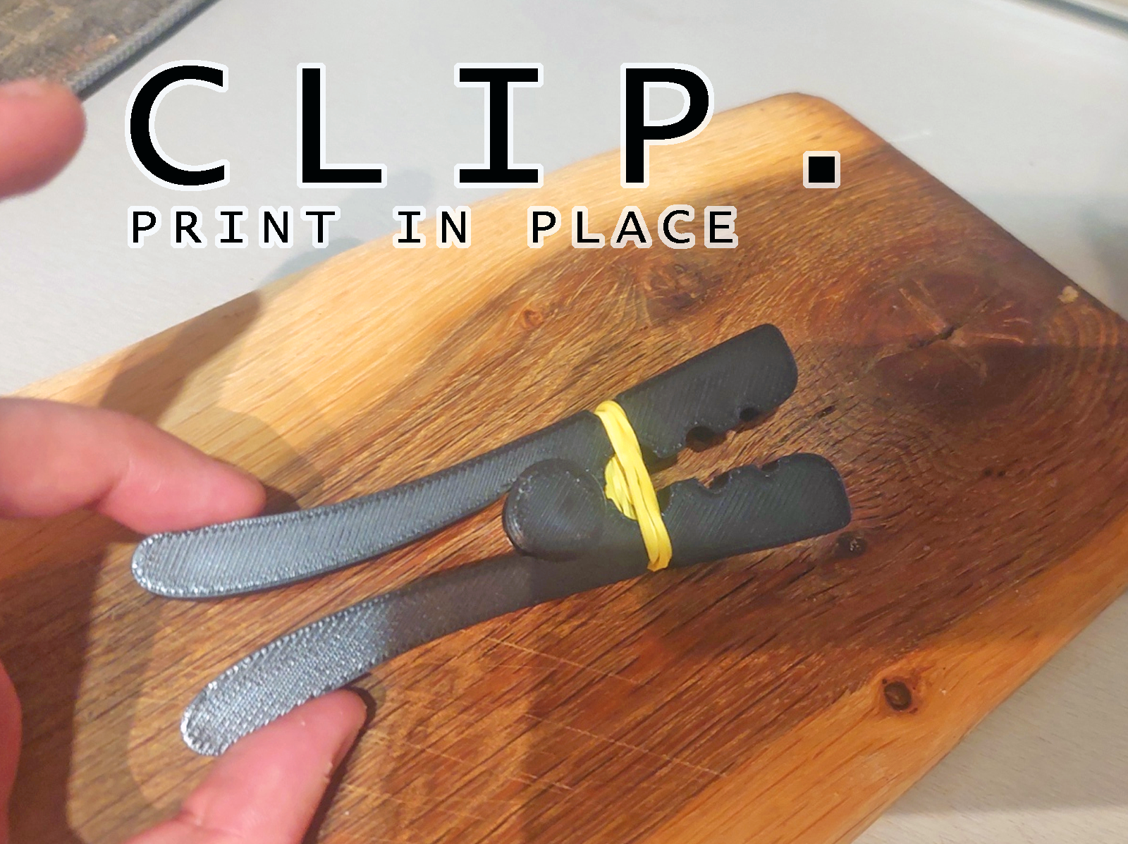 Modern clip - Easy print in place!