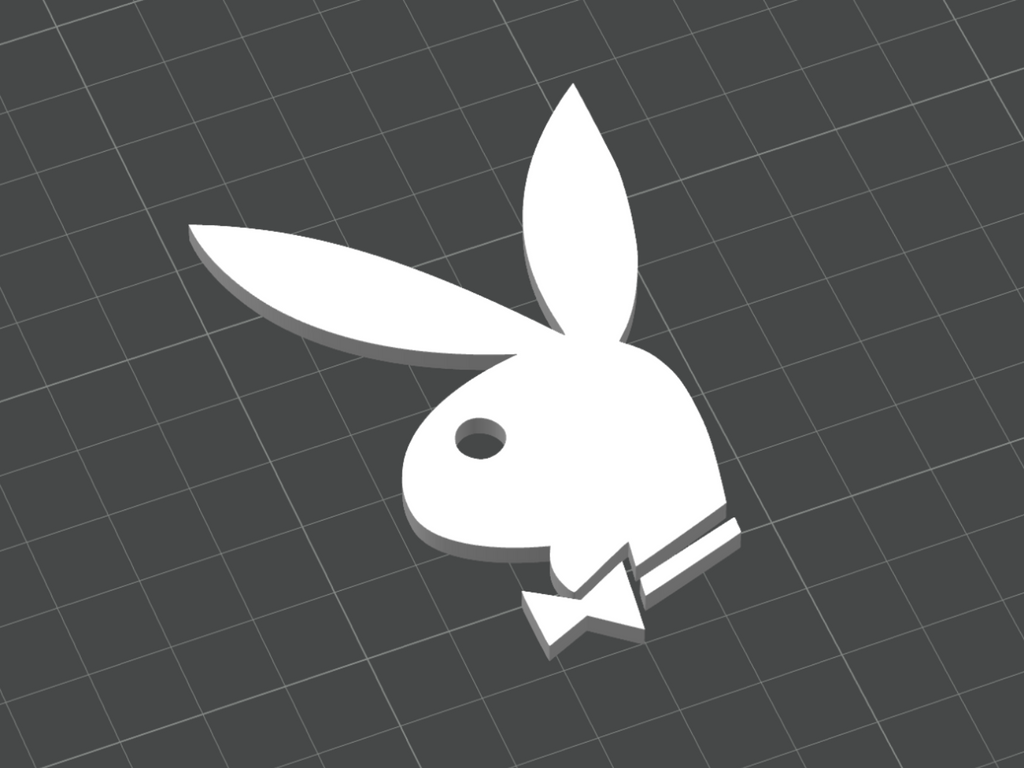Playboy Bunny Logo - 3D Printed