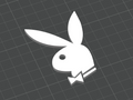 Playboy Bunny Logo - 3D Printed