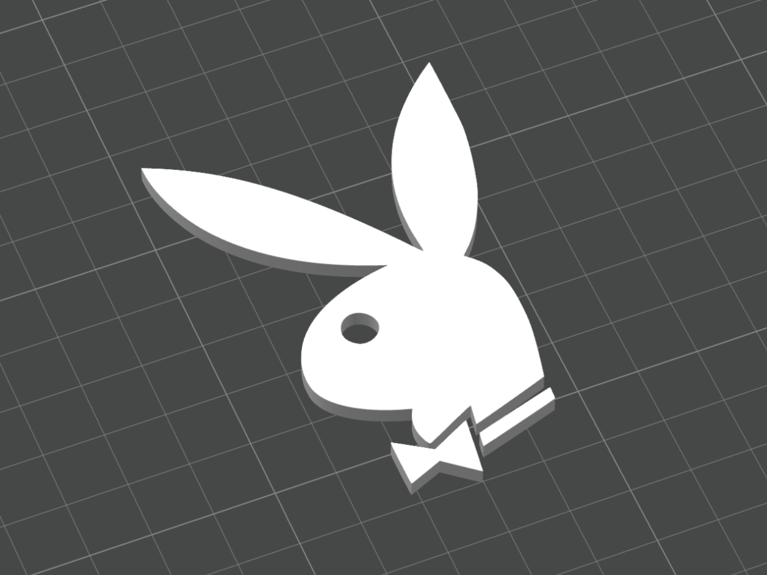 Playboy Bunny Logo - 3D Printed
