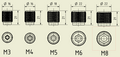 Knurled Screw /Knob/ Nut M3, M4, M5, M6, M8