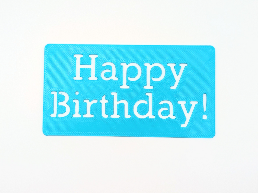 Happy Birthday Stencil, Slab Serif Font