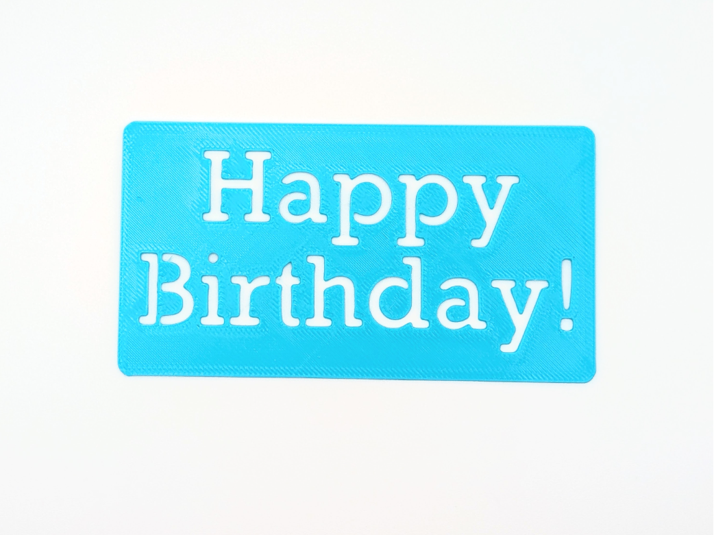 Happy Birthday Stencil, Slab Serif Font