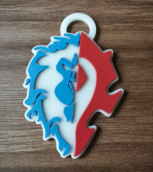 World of Warcraft faction Keychain horde/alliance