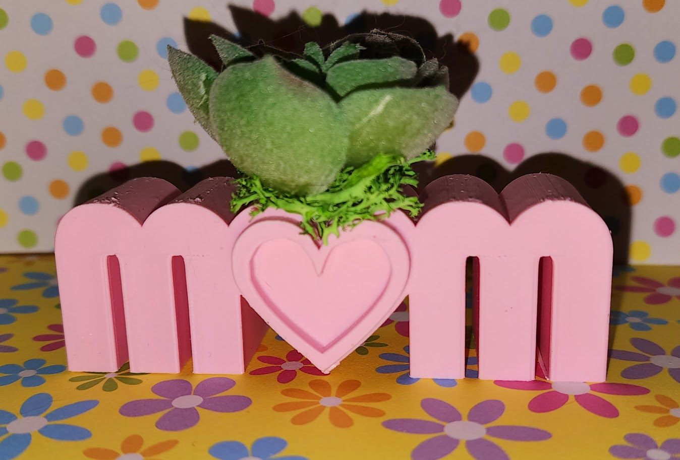 MOM Heart desktop Planter
