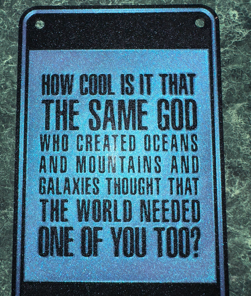 God created you too