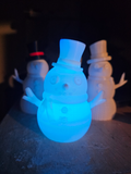 snowman CHUBBS knit LED tea light Lamp