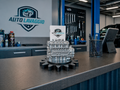 Mechanical Engine Business Card Stand