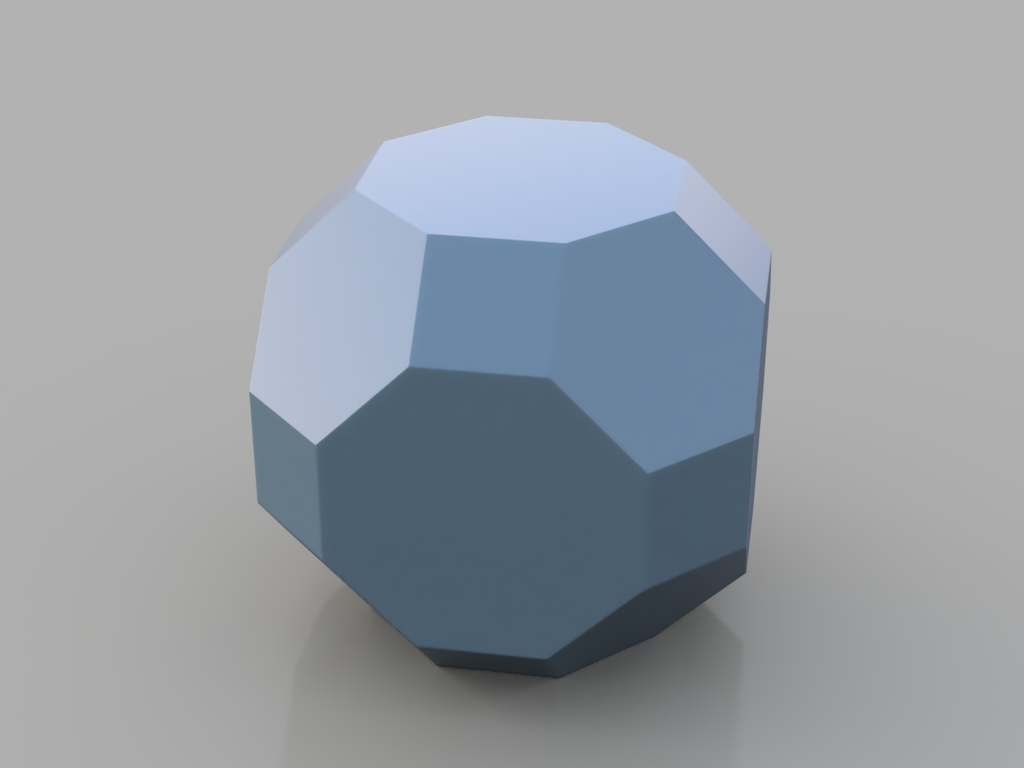 Low Poly Spheres: Truncated Cuboctahedron