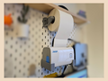 JIOSE Label Printer Holder for Skadis Board - With Label Roll Holder
