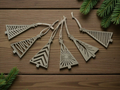 Modern Christmas Tree Ornaments Set