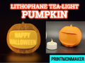 Lithophane Tea-Light Pumpkin
