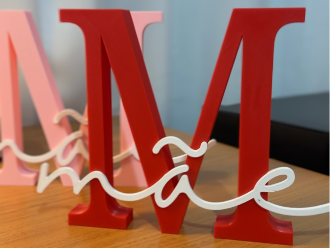 Decoração Enfeite Mãe Letra Inicial M