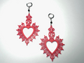 Goth Sacred Heart Earrings – Free Commercial Use