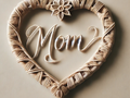 Heart macrame blank for your mommy