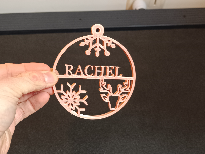 Rachel christmas tree ornament