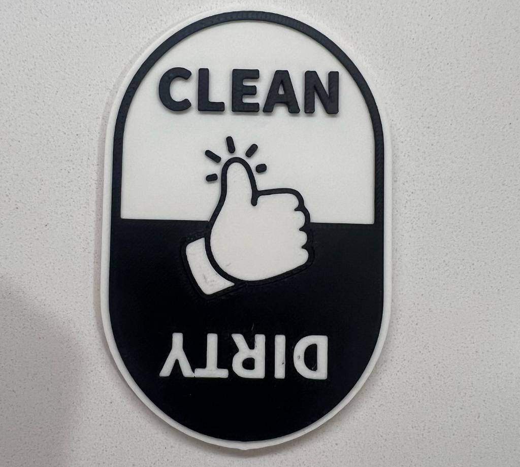 Clean or Dirty Dishwasher sign