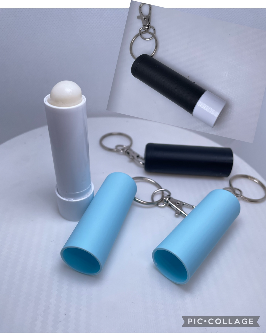 Chapstick Lid Keyring/lipbarm lid