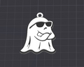 boo ghost keychain/necklace charm(free commercial)