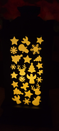 GigaLight Tea Light Lantern - Christmas Leaves