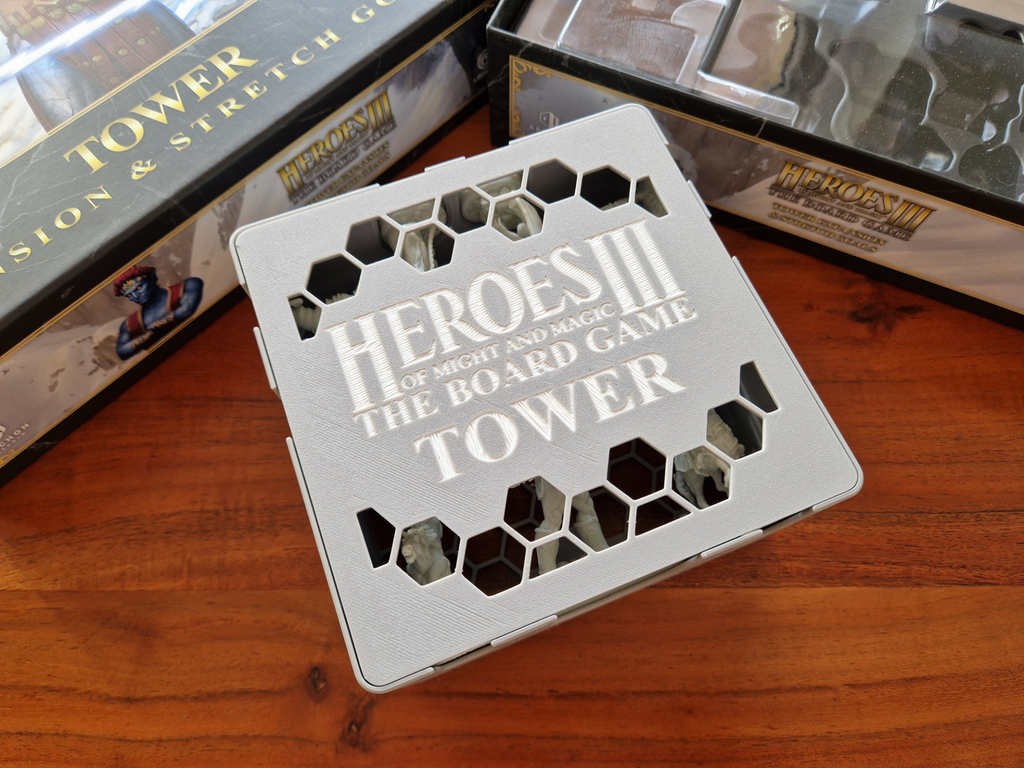 Tower miniatures insert for Heroes 3 Board Game