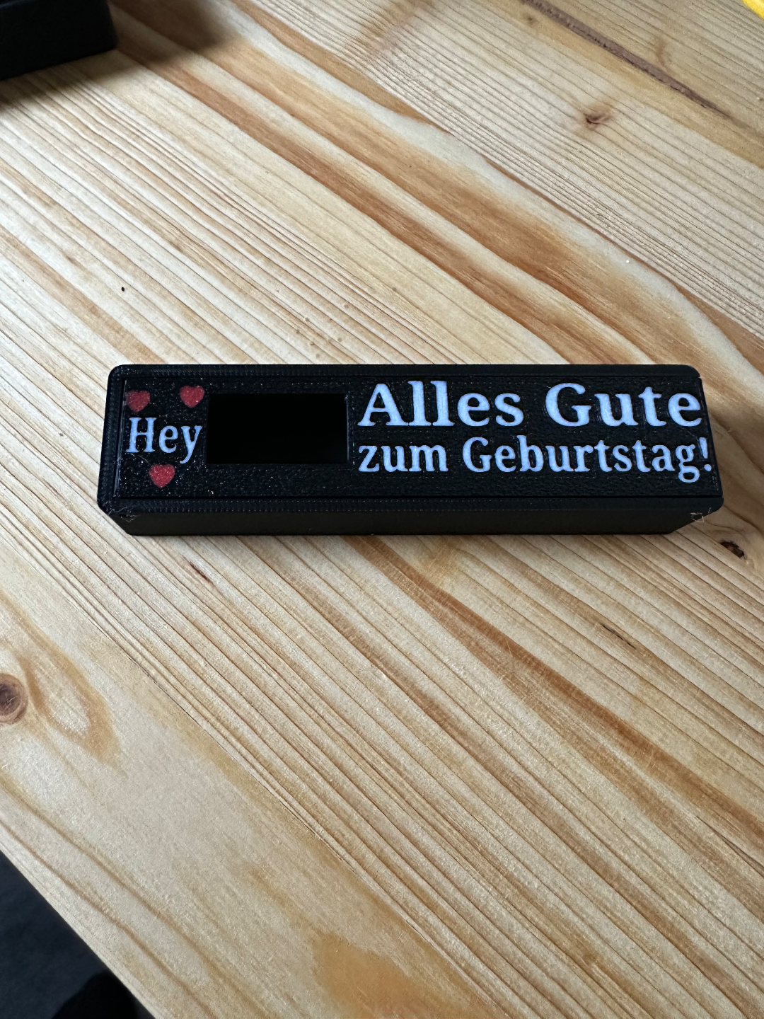 Duplo Geschenkebox Deckel Geburtstag
