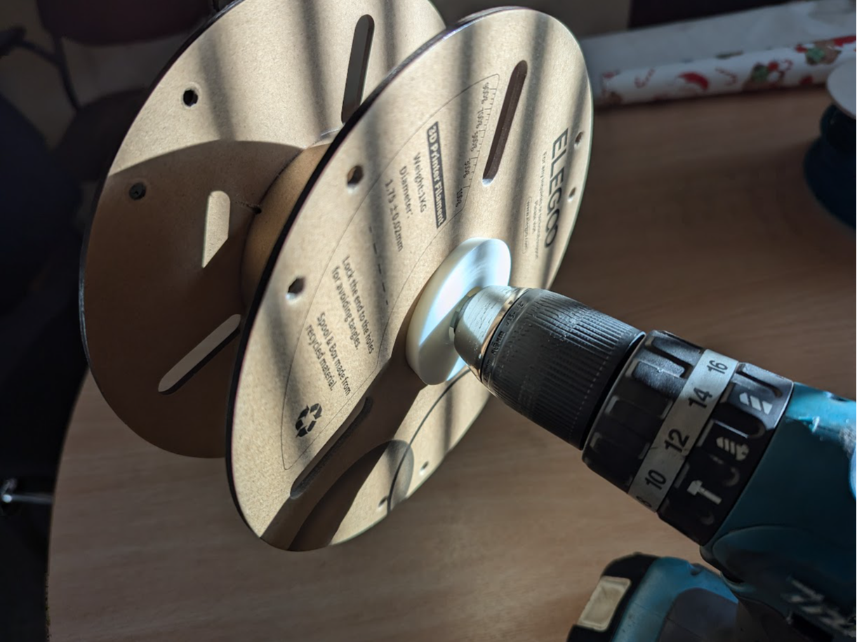 Simple Spool Winder - M8 Bolt - 47-58 Spool ID