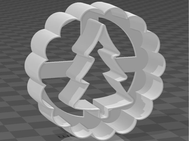 Linzer Christmas Tree Cookie Cutter