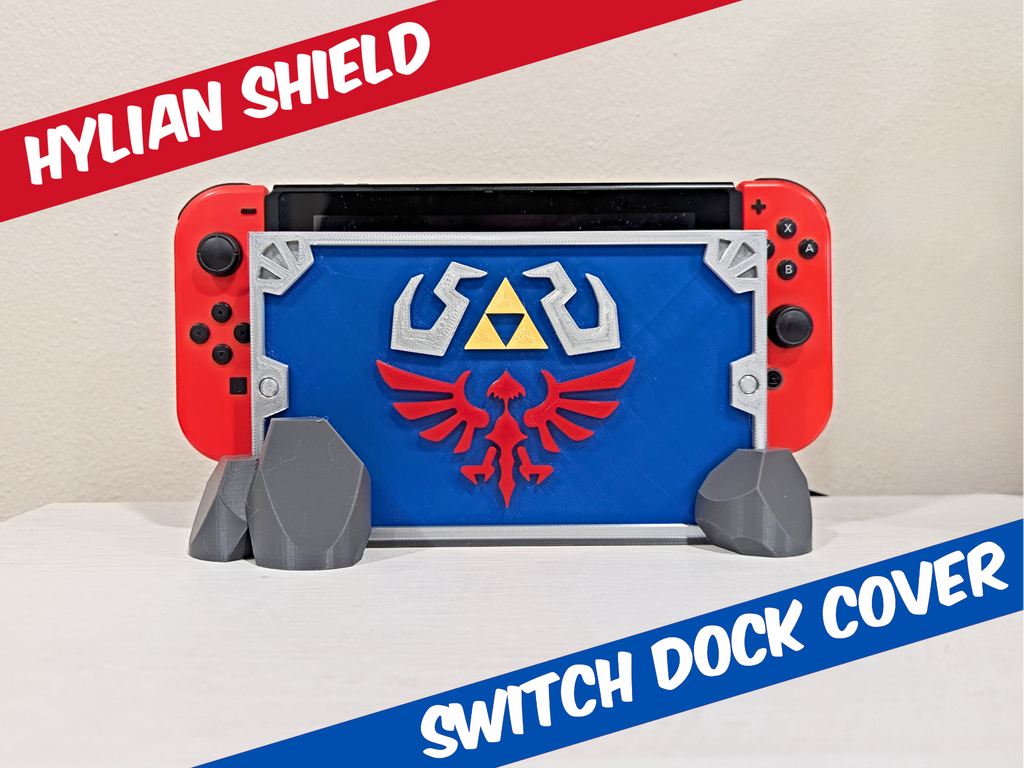 Hylian Shield Nintendo Switch Dock Cover