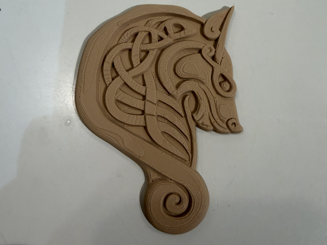 Viking Wolf Embellishment
