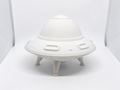 Retro UFO Spaceship – Asymmetrical Landing Legs
