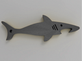 Shark bottle opener keychain