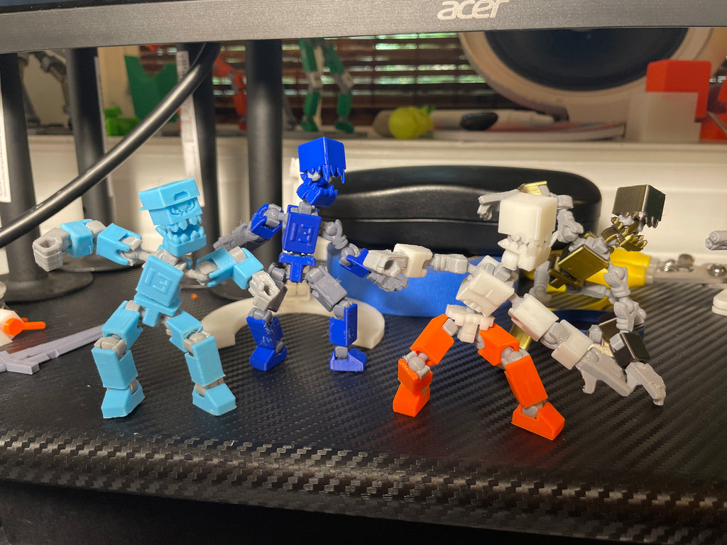 mini 13 head multi color teeth monster pack