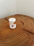 Ceiling hook cable mounting for Ikea lamp