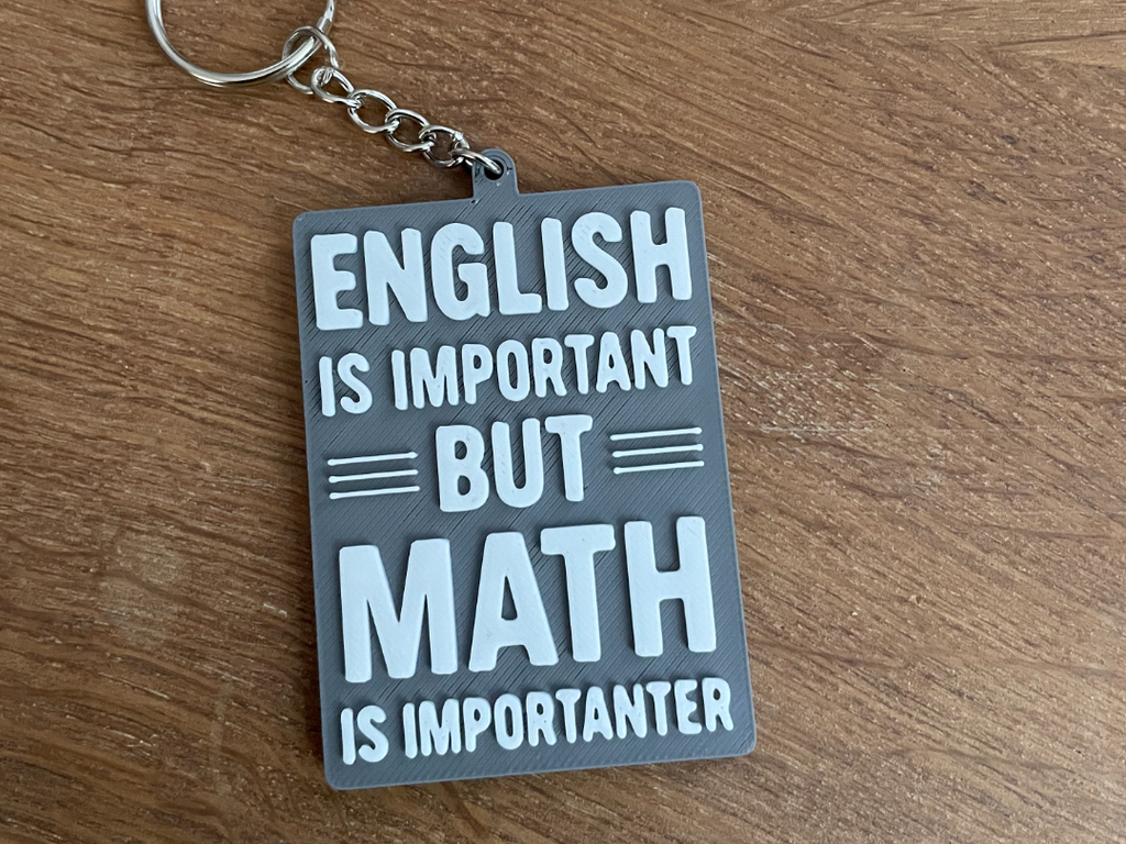 Funny Keychain / Teacher / Math / English / Gift /