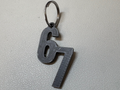 67 6 7 6-7 Keychain 1g Filament quick print
